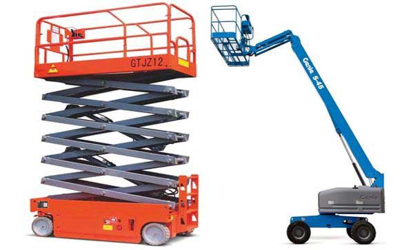 Điểm khác nhau giữa xe nâng người Boom lift và Scissor lift