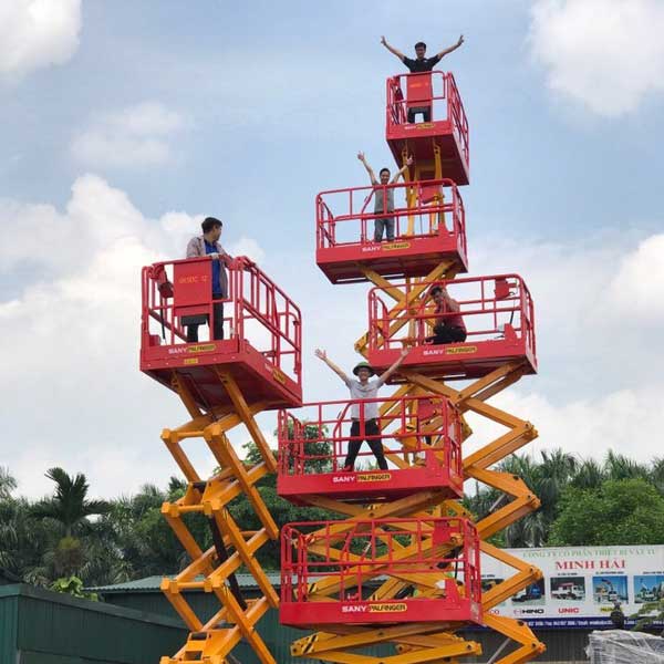 Phân loại các loại xe nâng người cắt kéo