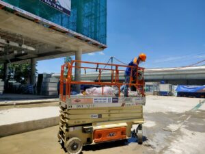 Dự án cho thuê xe nâng người cắt kéo tại Bình Dương