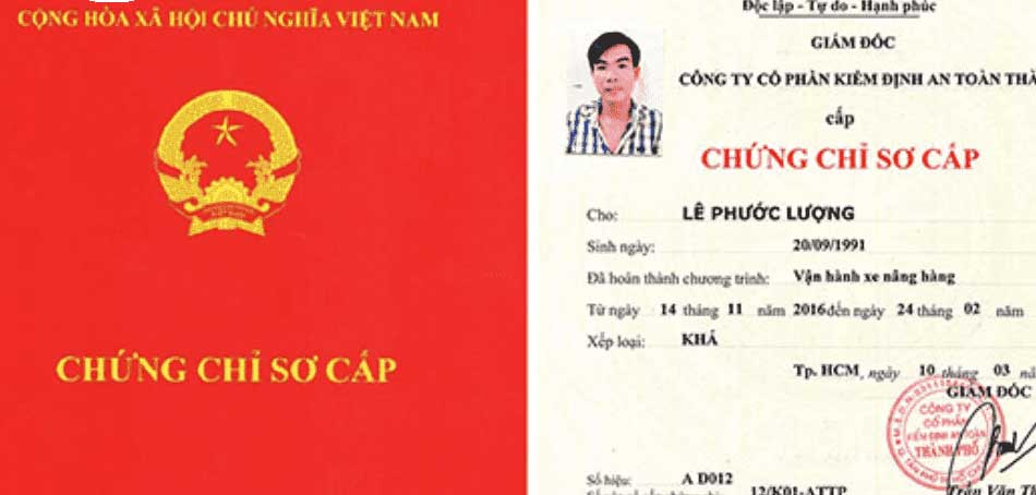Chứng chỉ vận hành xe nâng người